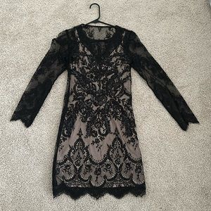 Beaded/Lace slip dress